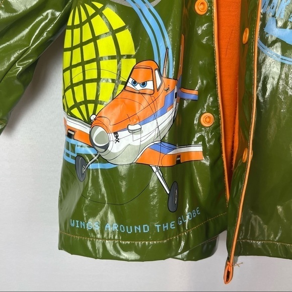 Disney Store Pixar Planes Lined Hooded Rain Jacket 4 - Picture 3 of 5